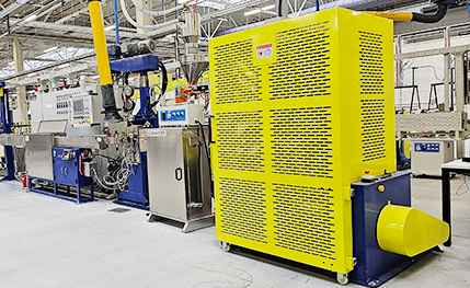Máquina de extrusión de aislamiento de alambre